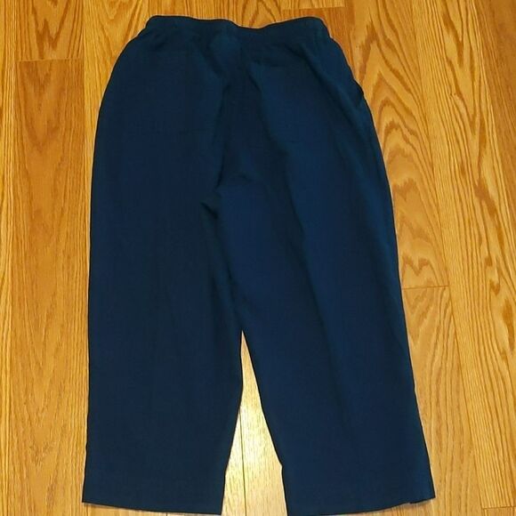 C.O. Petites drawstring waist Navy capris Sz PS - Picture 2 of 4